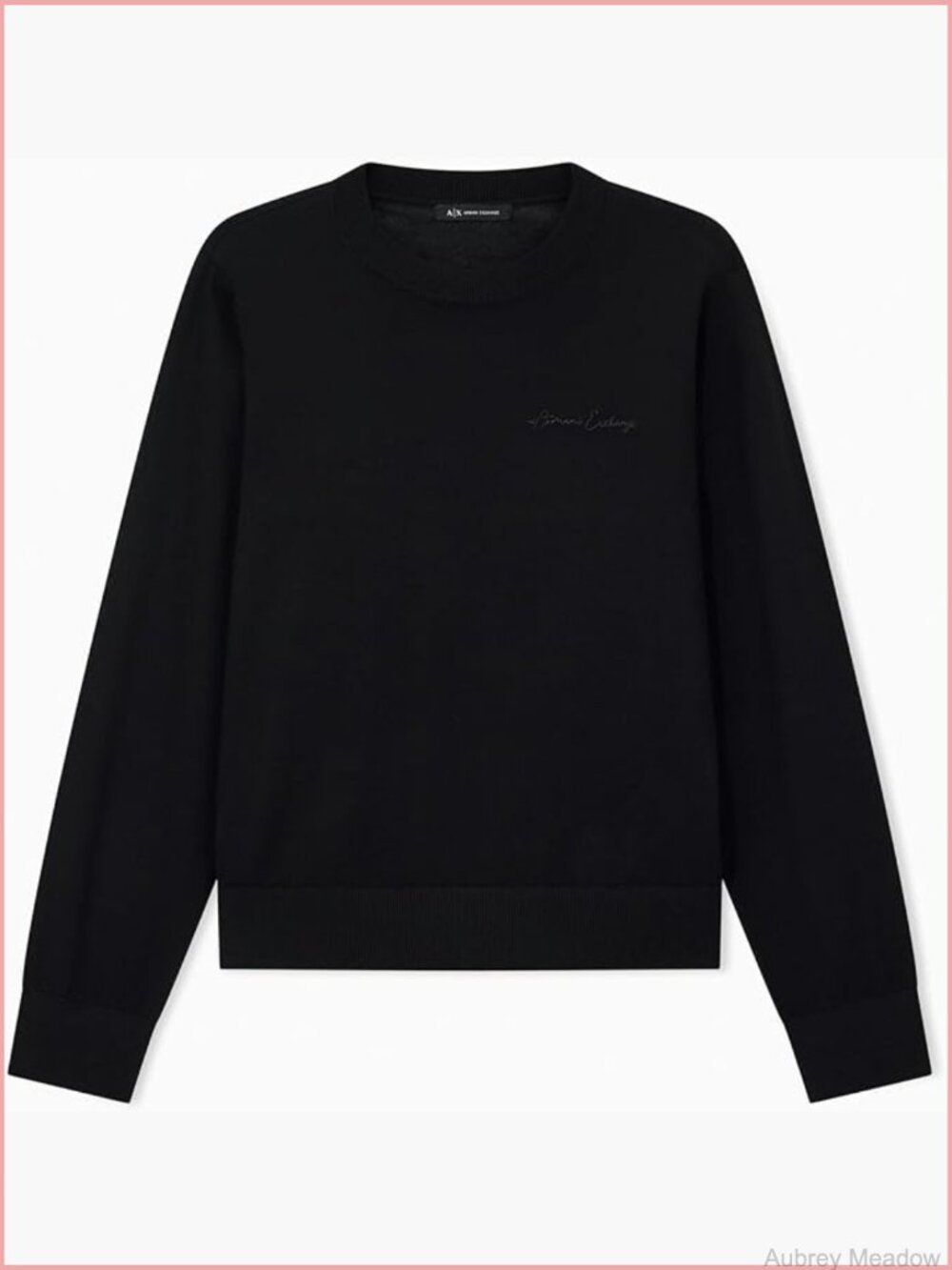 Merino Wool Knitted Pullover Sweater Crew Neck Long Sleeve